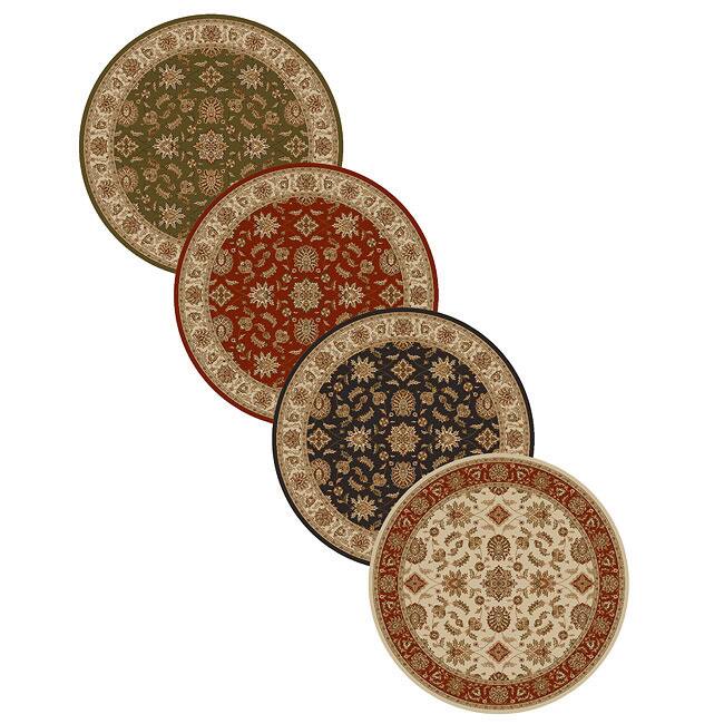 Admire Home Living Amalfi Traditional Floral Sarouk Pattern Area Rug