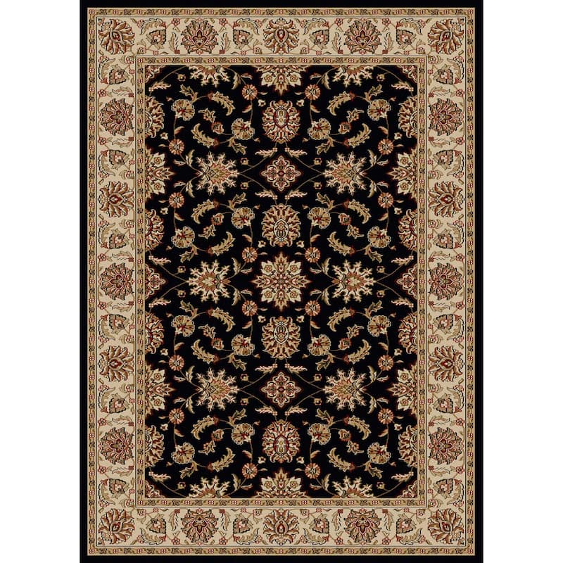 Admire Home Living Amalfi Traditional Floral Sarouk Pattern Area Rug
