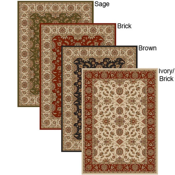 Traditional Caroline Sage Area Rug (79 x 11)