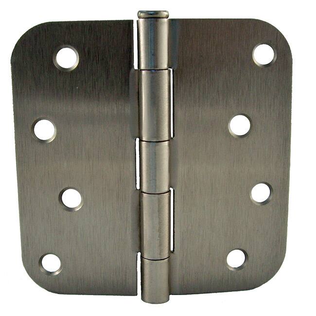 GlideRite 4-inch x 5/8-inch Radius Satin Nickel Door Hinges (Pack of 12)