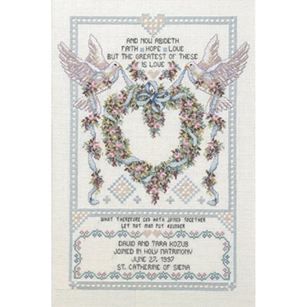 Shop Platinum Collection Wedding Doves Counted Cross ...