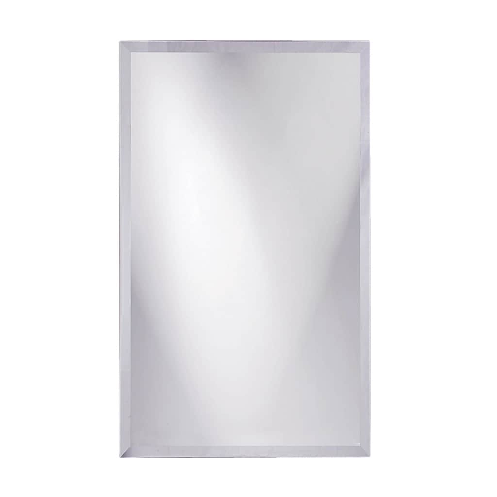 Clay Alder Home Steel Frameless Beveled Rectangular Mirror Clay Alder Home Steel Frameless Beveled Rectangular Mirror