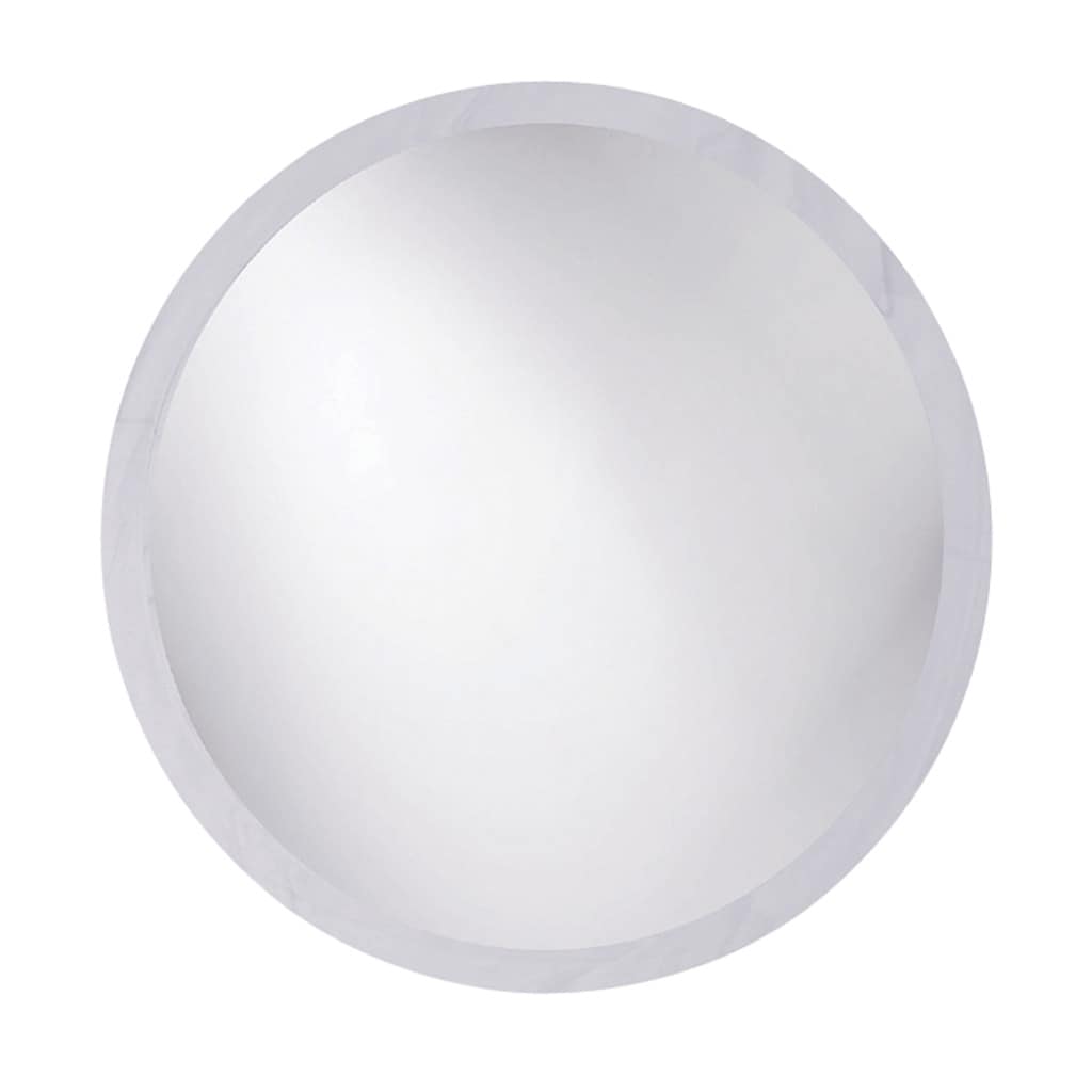 Frameless Beveled Round Mirror