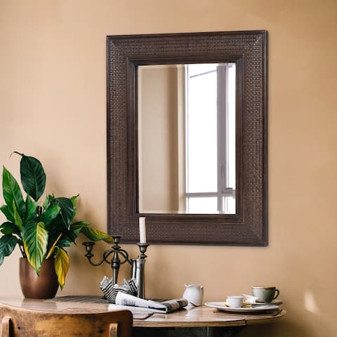 Grant Antique Brown Wall Mirror