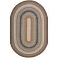 Safavieh Hand-woven Reversible Brown Braided Rug (6' x 9' Oval) - 6' x 9'