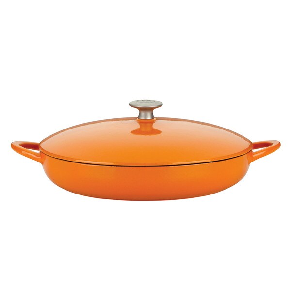 Mario Batali by Dansk Classic Persimmon 4-quart Cast Iron Braiser