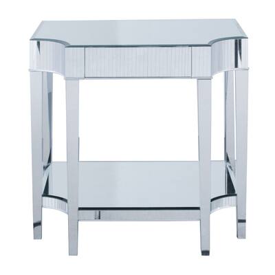 Mirrored Console Accent Table - Silver