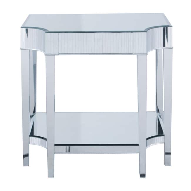 Mirrored Console Accent Table - Silver