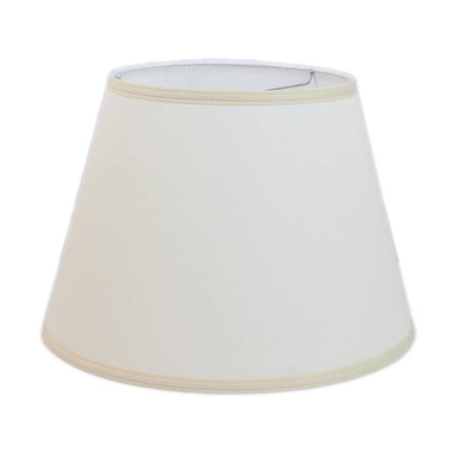 Off White Linen Hardback Modified Drum Lamp Shade