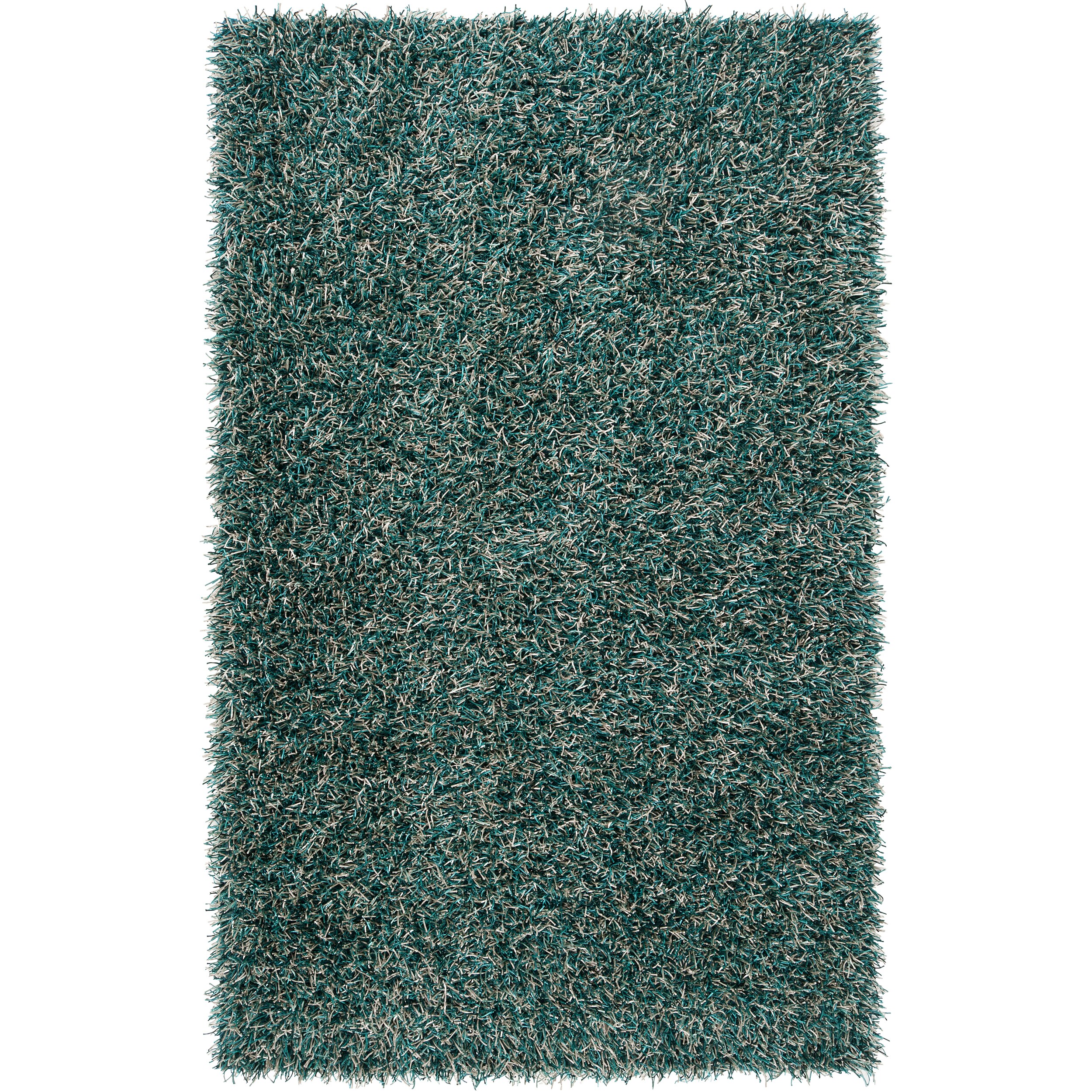 Hand-woven Multi Coloredcolored Rosaic Shoelace Shag Rug (8' x 10')