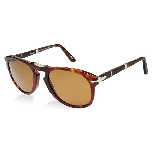 Shop Persol Men's Steve McQueen 24/57 Havana Foldable Plastic Polarized ...