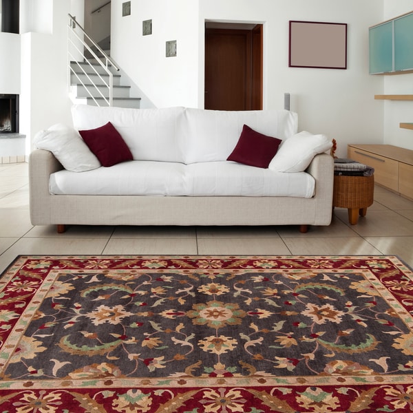 Shop Handknotted Multicolored Adams SemiWorsted New Zealand Wool Area