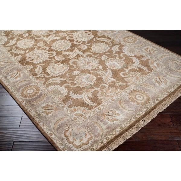 Hand Knotted Brown Main Ave New Zealand Wool Area Rug 2 6 X 10 Runner Surplus Hand Knotted Brown Main Ave New Zealand Wool Area Rug 2 6 X 10 Runner Surplus