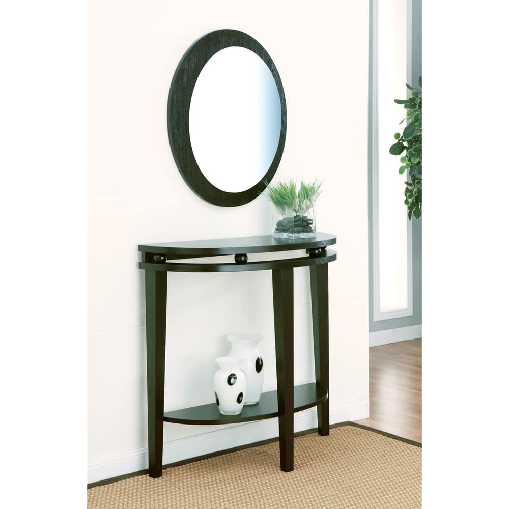 Furniture of America Fark Modern Espresso Open Shelf Console Table