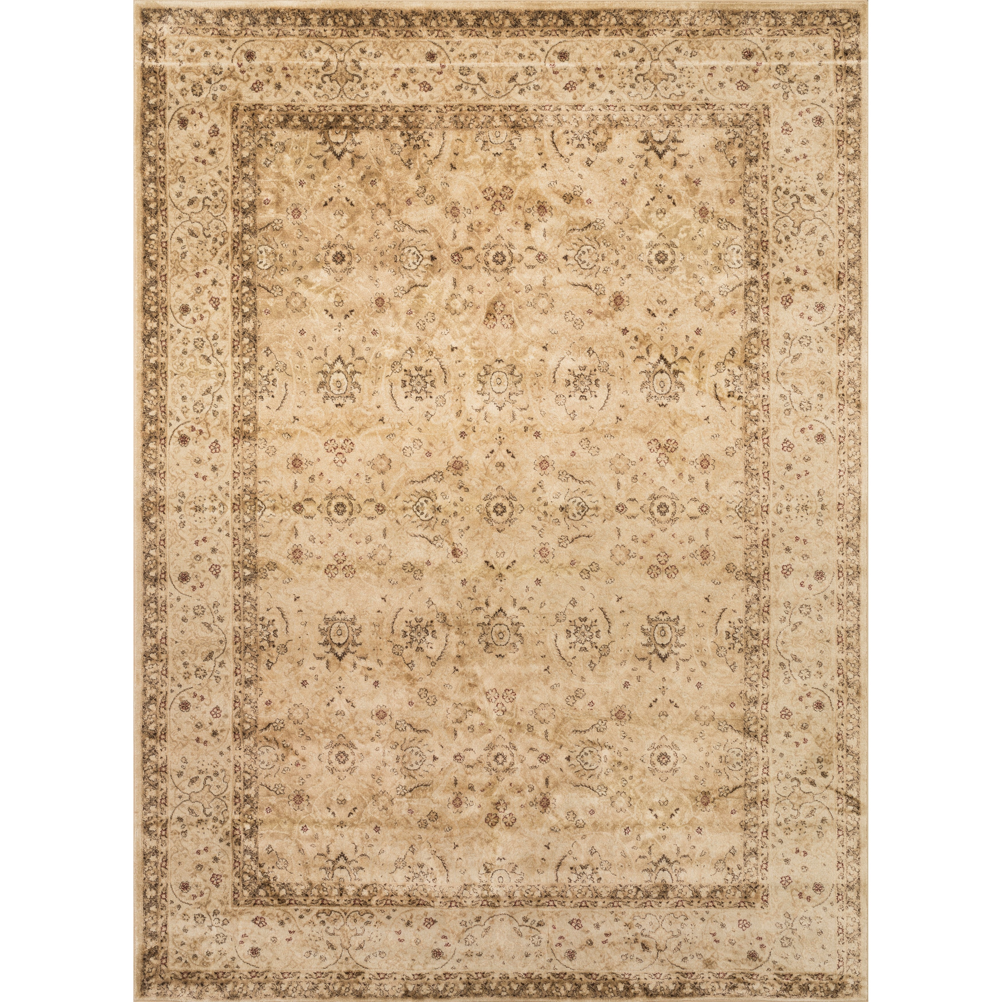 Pembrooke Flax/ Beige Rug (39 X 56)