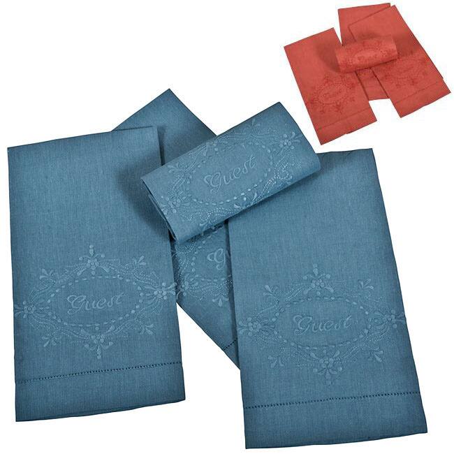 Guest Embroidered Towels (Set of 4)
