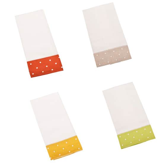 Embroidered Hemstitched Kitchen Towels (Set of 4)