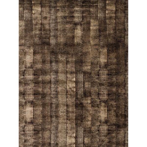 Rizzy Home Stripe Beige Bellevue Collection Accent Rug (7 10 x 10 10