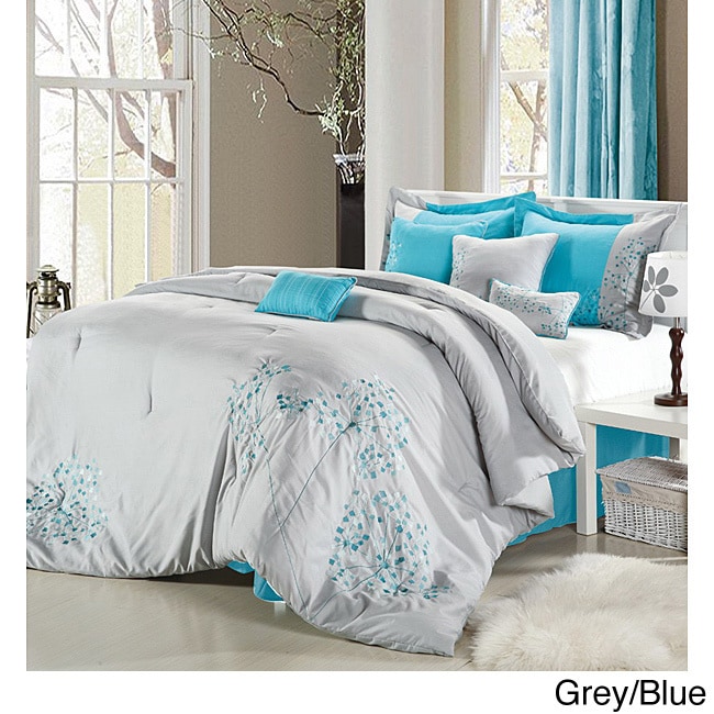 Floral 8 piece Comforter Set