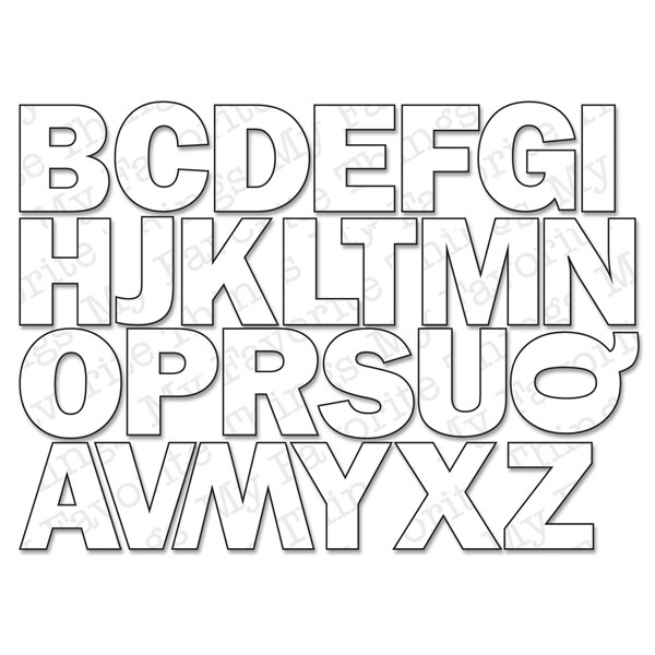 Die-Namics Die-By The Letters Uppercase
