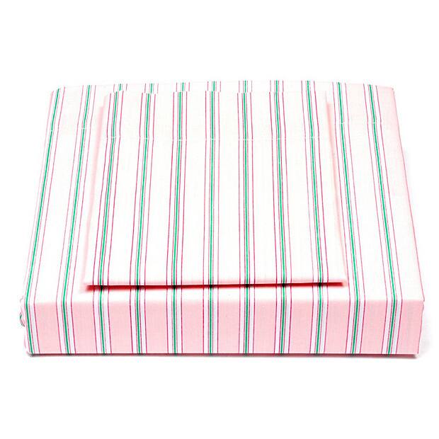 Tommy Hilfiger Collegiate Stripe Cotton Sheet set - Pink