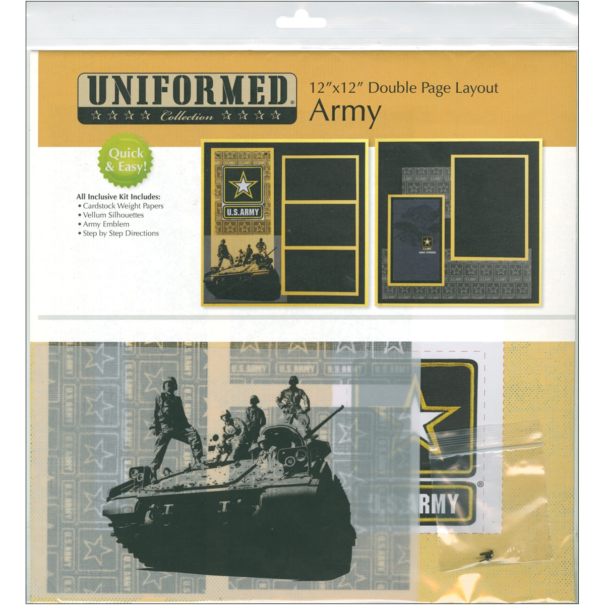 U.s. Army 2 Page Layout 12x12