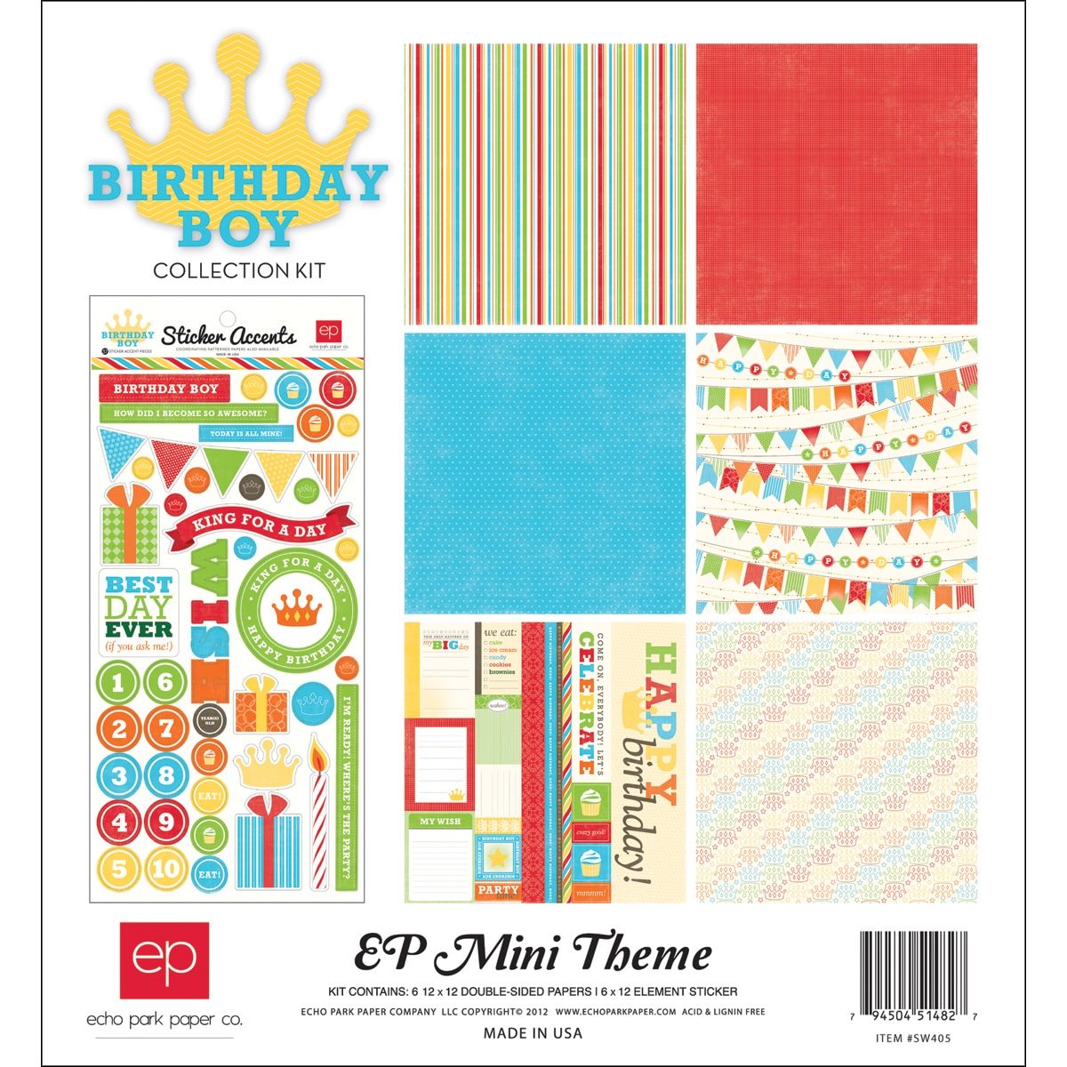 Birthday Boy Collection Kit 12x12