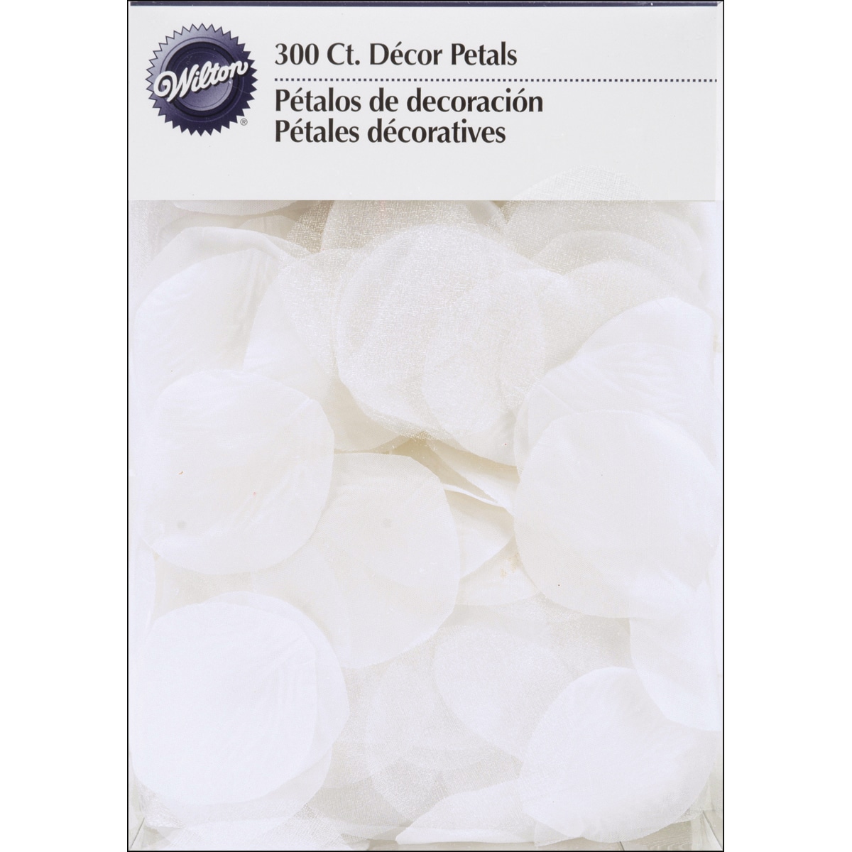 Petals W/organza 300/pkg white