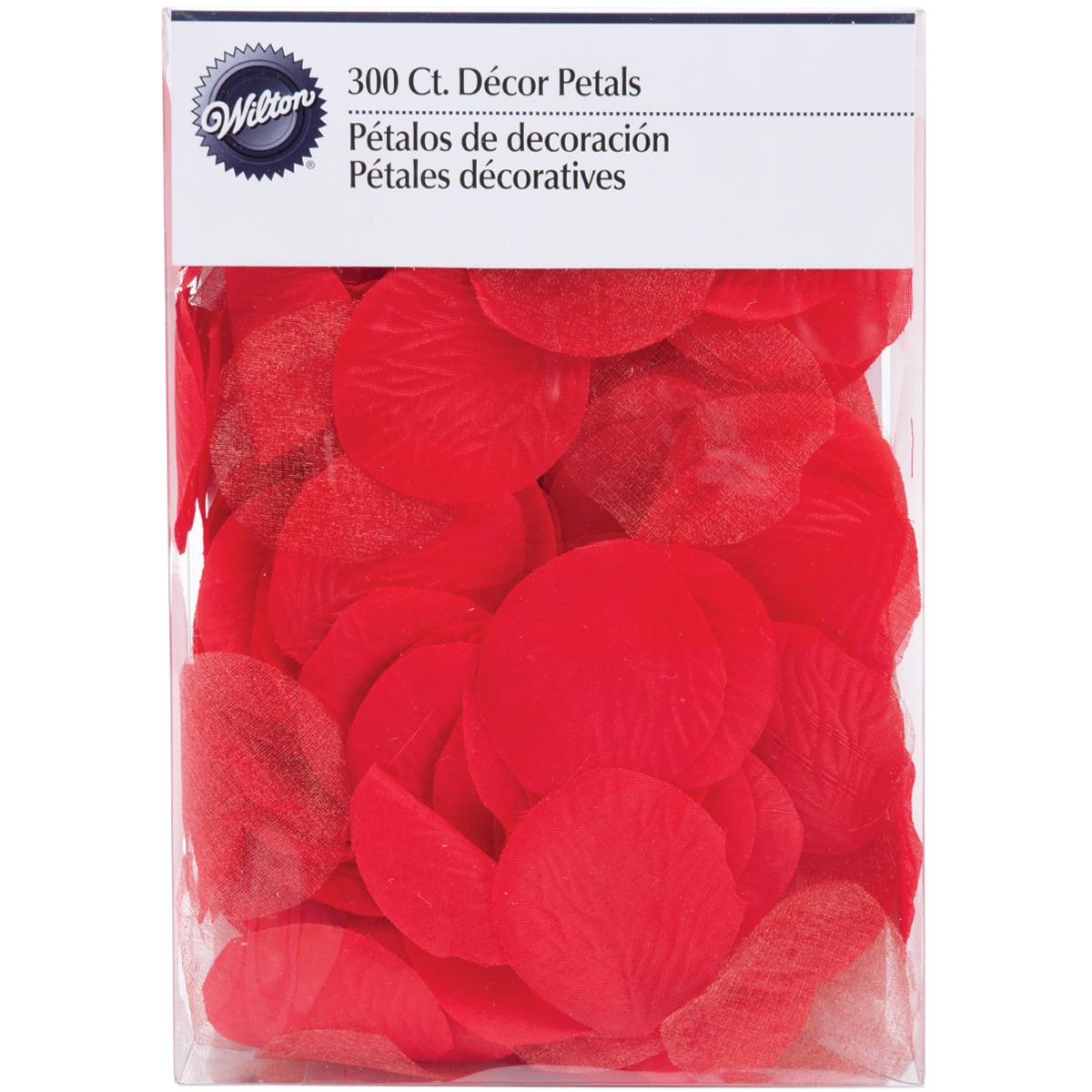 Petals W/organza 300/pkg red