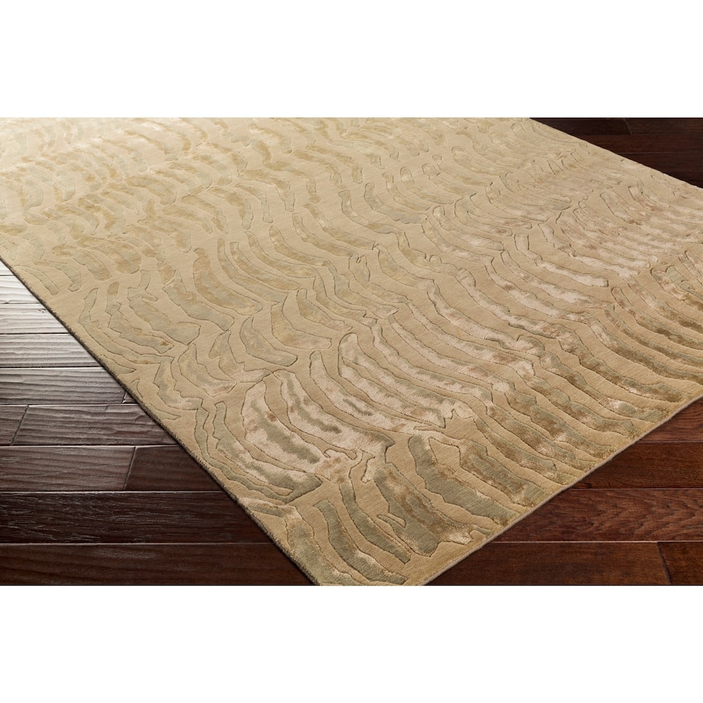 Hand-knotted Multicolored Vilas Abstract Design Semi-Worsted Wool Area Rug - 2'6" x 10' Runner