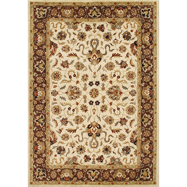 Alliyah Handmade Vanilla 100 Percent New Zealand Wool Rug (9 X 12)