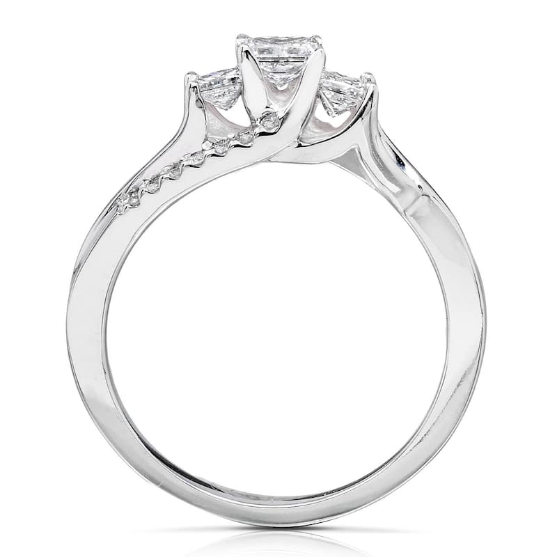Annello by Kobelli 14k Gold 1ct TDW Diamond Engagement Ring
