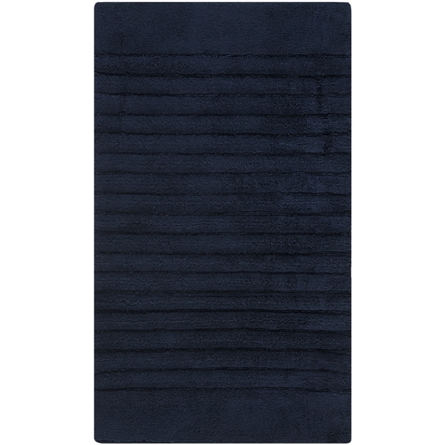 Safavieh BOS685D-3 3 x 5 ft. Small Rectangle Boston Hand Woven Bath Mats-  Navy, 1 - Fry's Food Stores