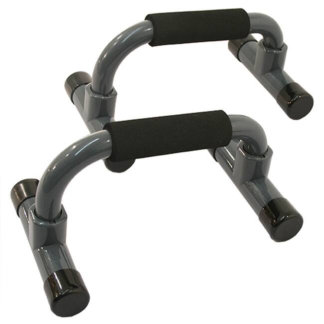 Gray Plastic Non-slip Push-up Bars for Increased Muscle Development