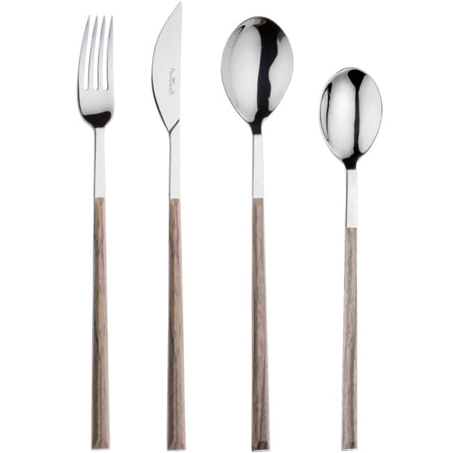 Red Vanilla Queen Sushi 24 Piece Birch Resin Flatware Set