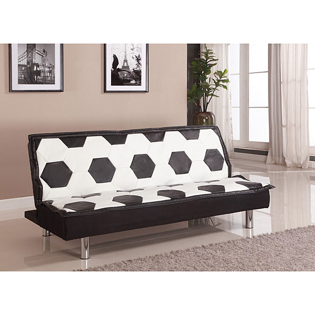 Acme All Star Adjustable Futon Sofa Black Size Full