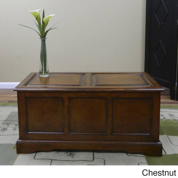 slide 4 of 6, Devonshire Blanket Chest - 39"w x 19"d x 18"h - 39"w x 19"d x 18"h chestnut