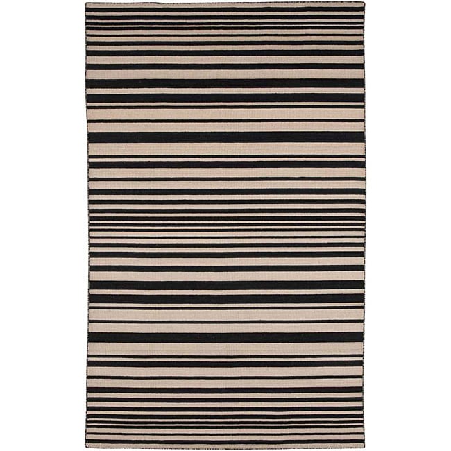 Flat weave 100 Percent Wool Runner Rug (26 X 8)