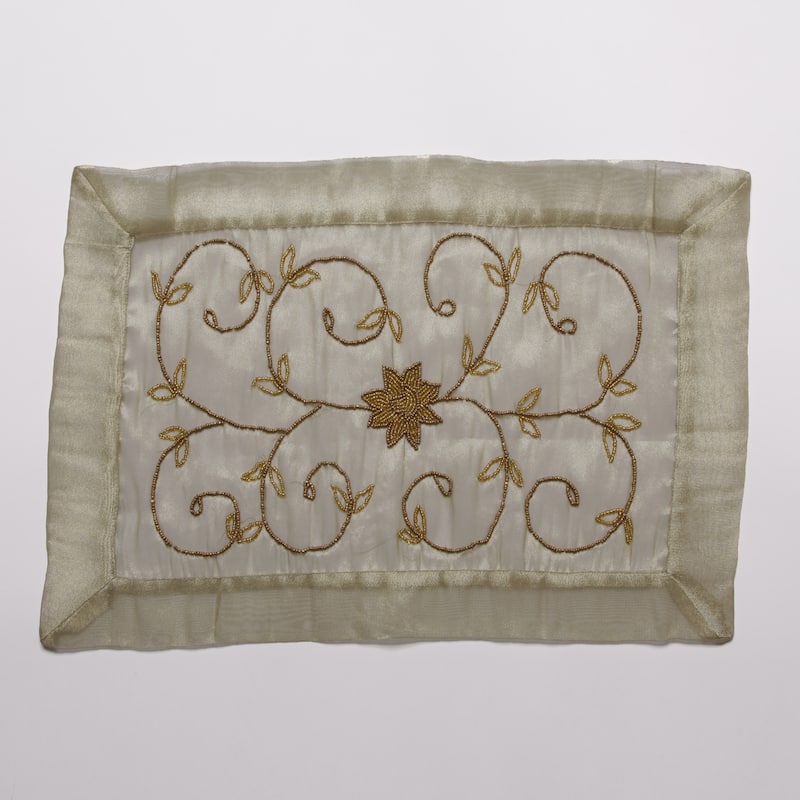 Handmade Beaded Table Linens