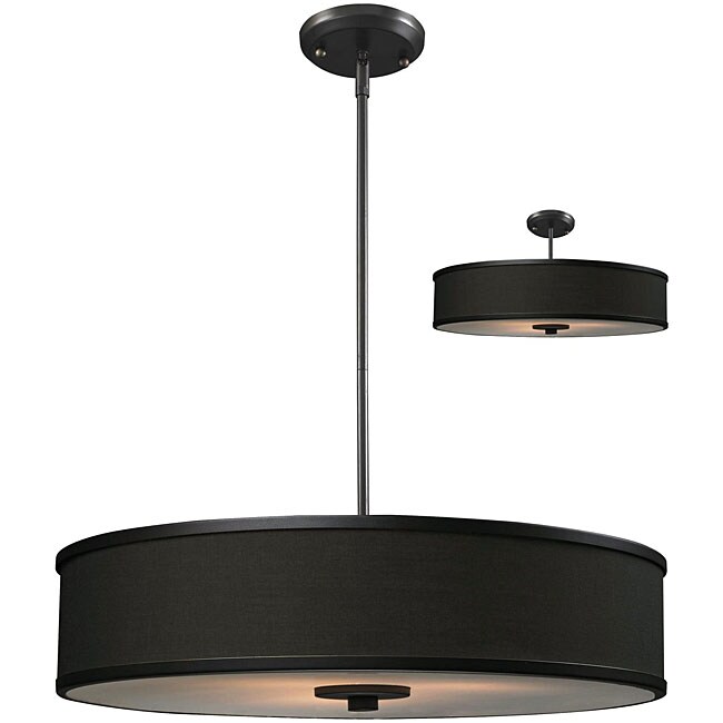 Cameo Bronze/ Chocolate 3-Light Pendant Fixture