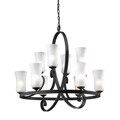 Arshe 10-light Bronze Chandelier