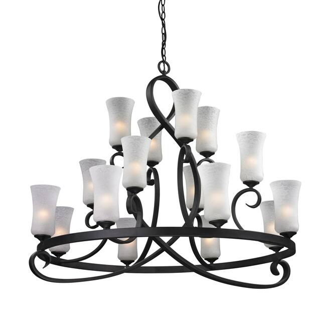 Arshe 16-light Bronze Chandelier