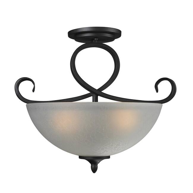 Arshe 3-light Bronze Flush Mount
