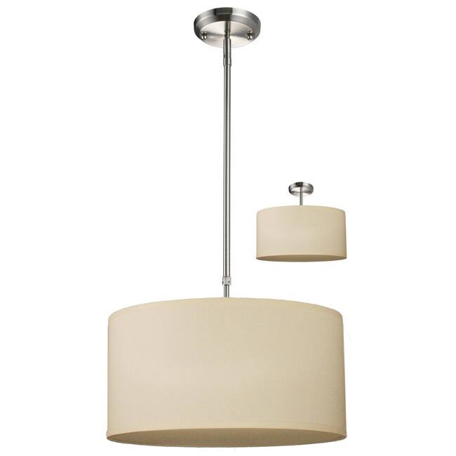 Albion 3-light Nickel Pendant