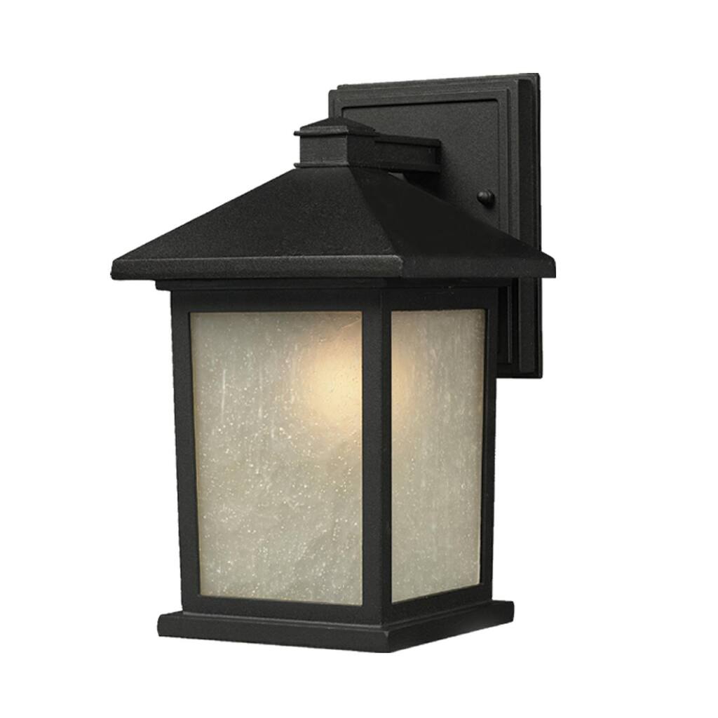 Holbrook 1-light Black Outdoor Wall Light