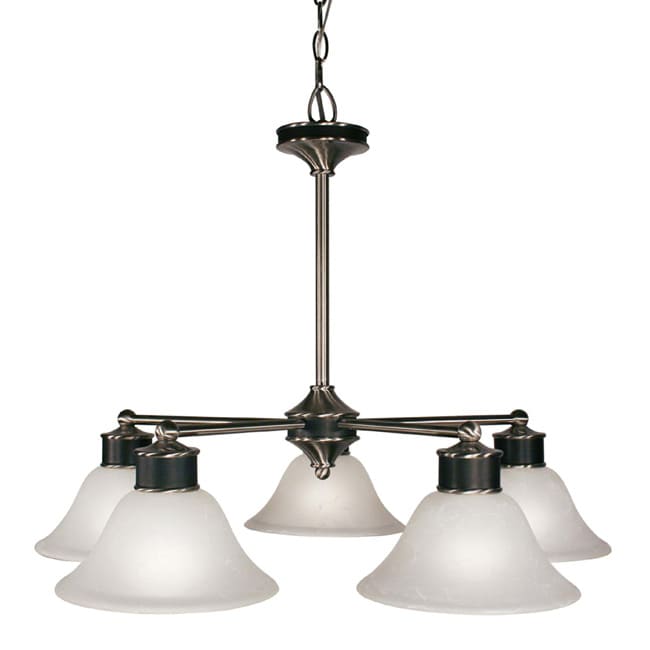 Dynasty 5 light White Lighting Fixture