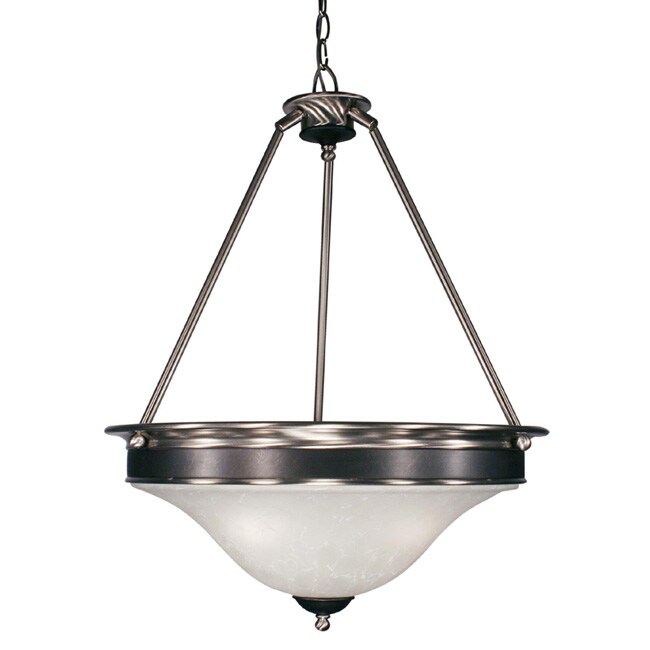 Dynasty Three-Light White Contemporary Lighting Fixture