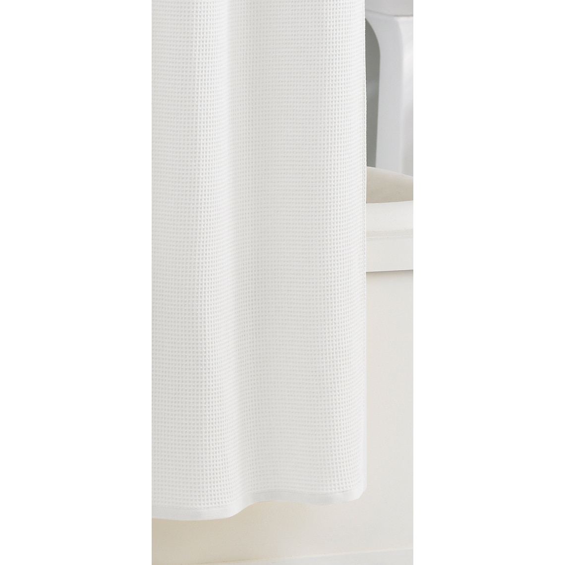 Kassatex Hotel Waffle Weave Shower Curtain - Thumbnail 2