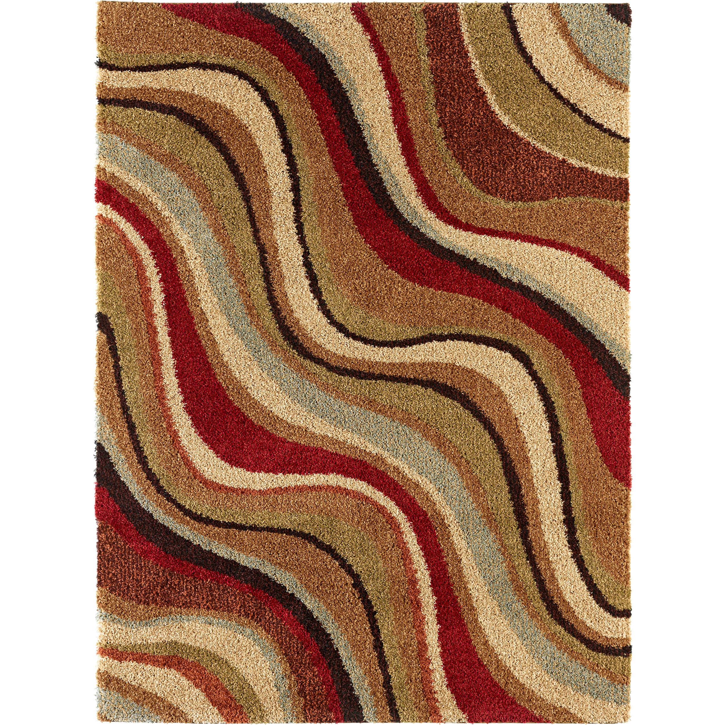 Abstract Fabulous Multi Shag Rug (710 X 910)