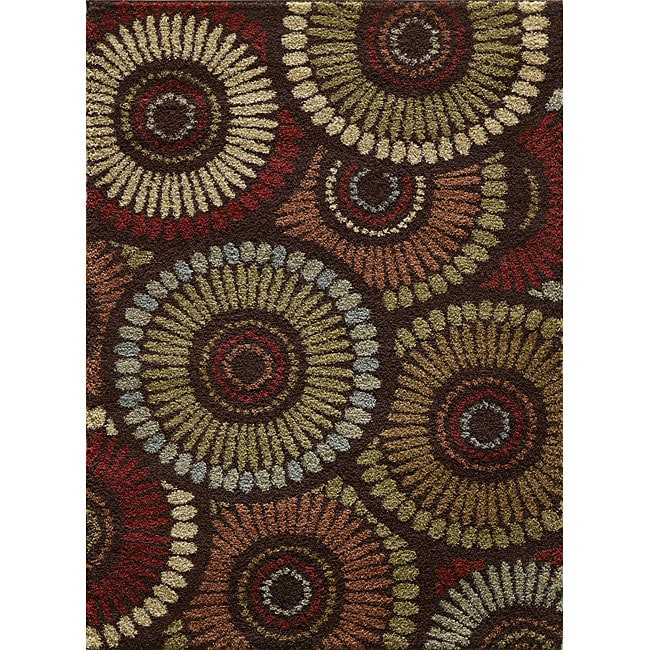 Earth tone Fabulous Multi Shag Rug (710 X 910)